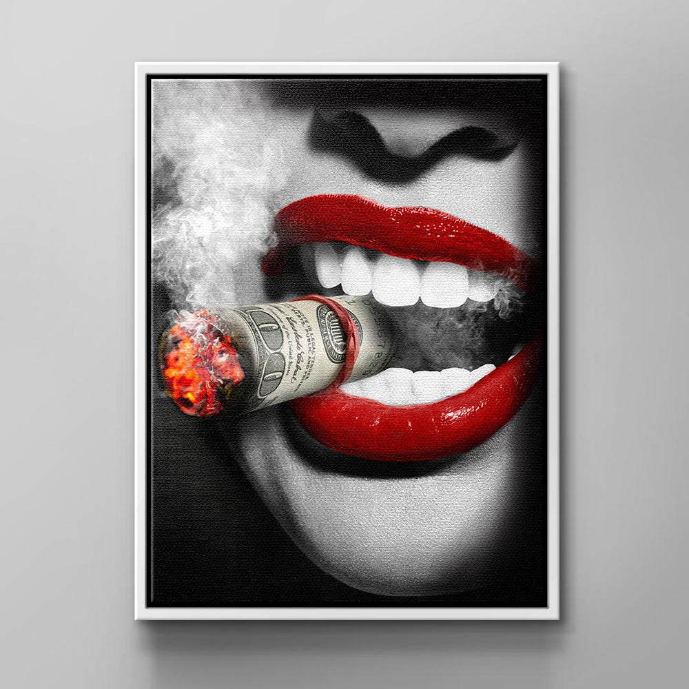 Smoking Girl Leinwandbild – Ansicht 3