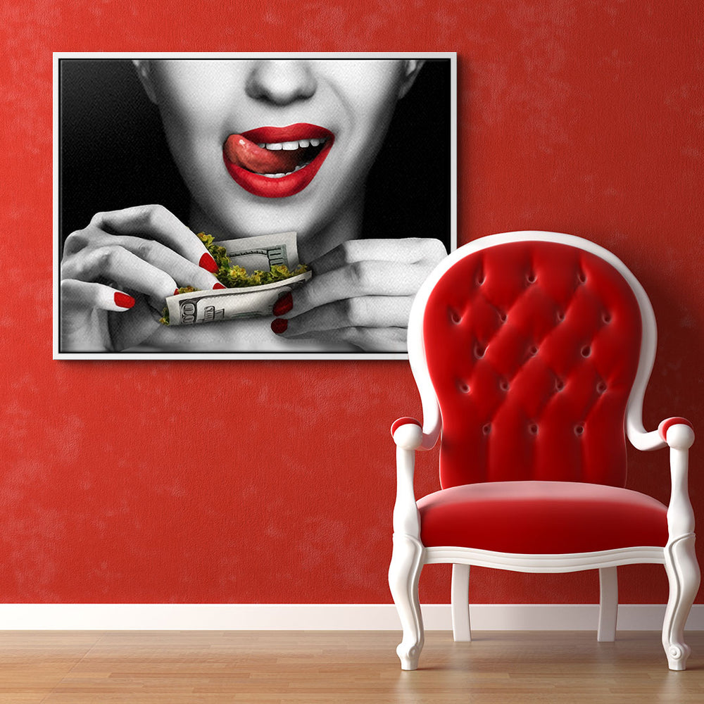 Weed Girl Leinwandbild – Ansicht 2