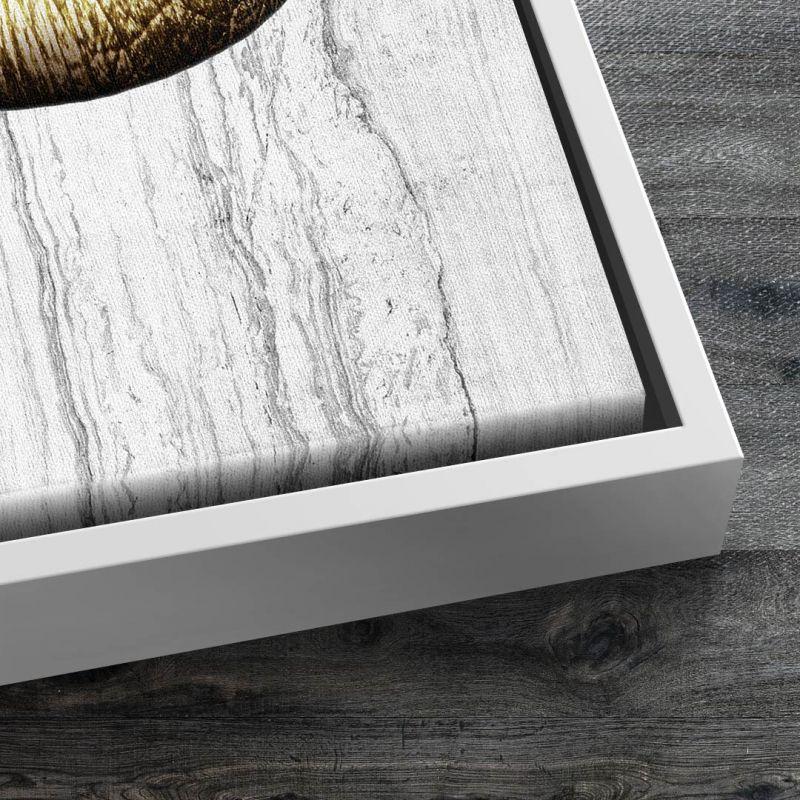 Wandbild Lippen lips lippen x White u Gold