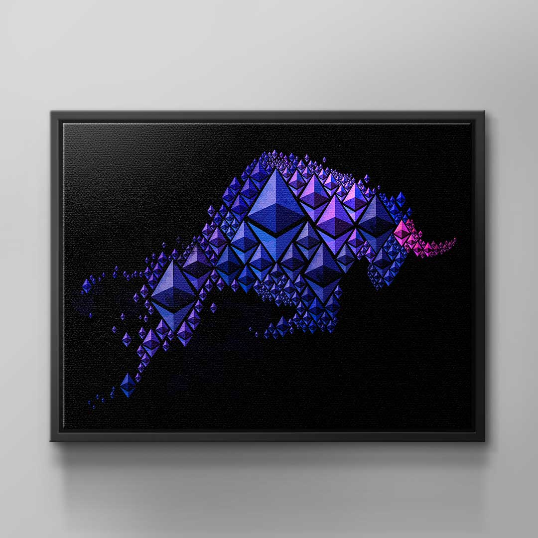 Wall Art for Bitcoin & Crypto fans of DOTCOM CANVAS