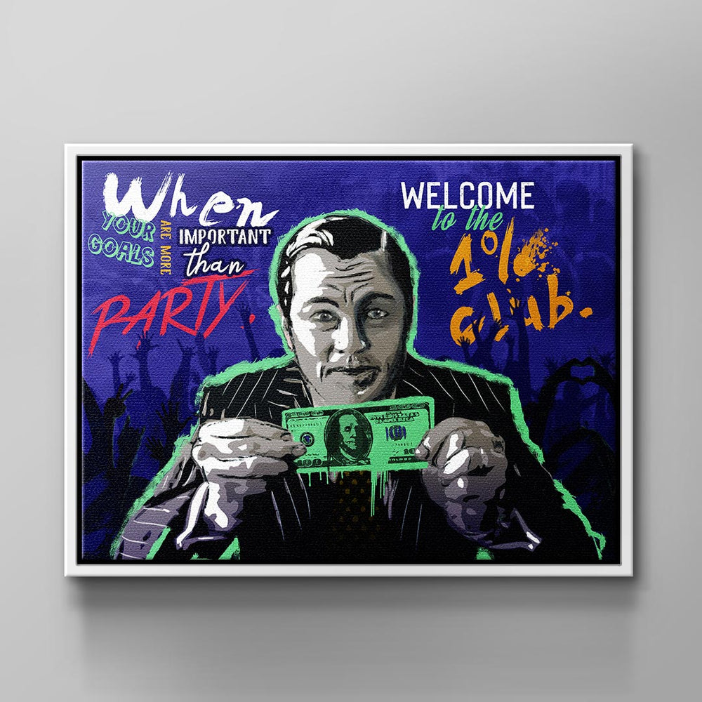 Welcome to the club 1% Club Leinwandbild – Ansicht 3
