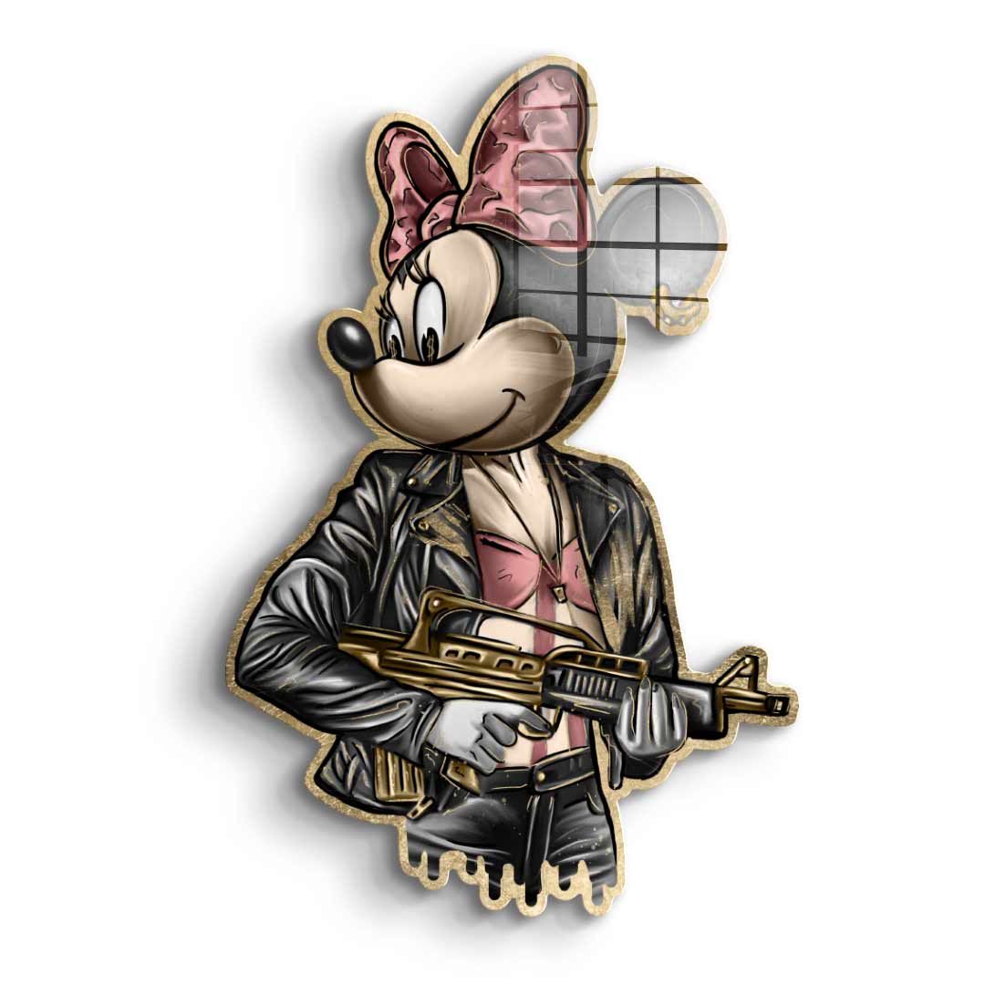 Wall sculpture gangster queen - acrylic glass