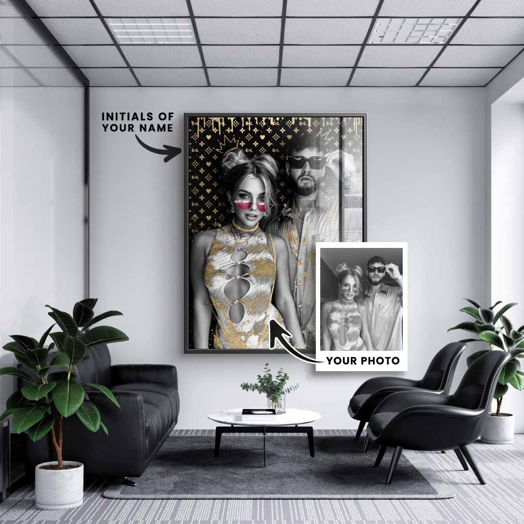 Unique - Couple Editible Art - Acrylic glass
