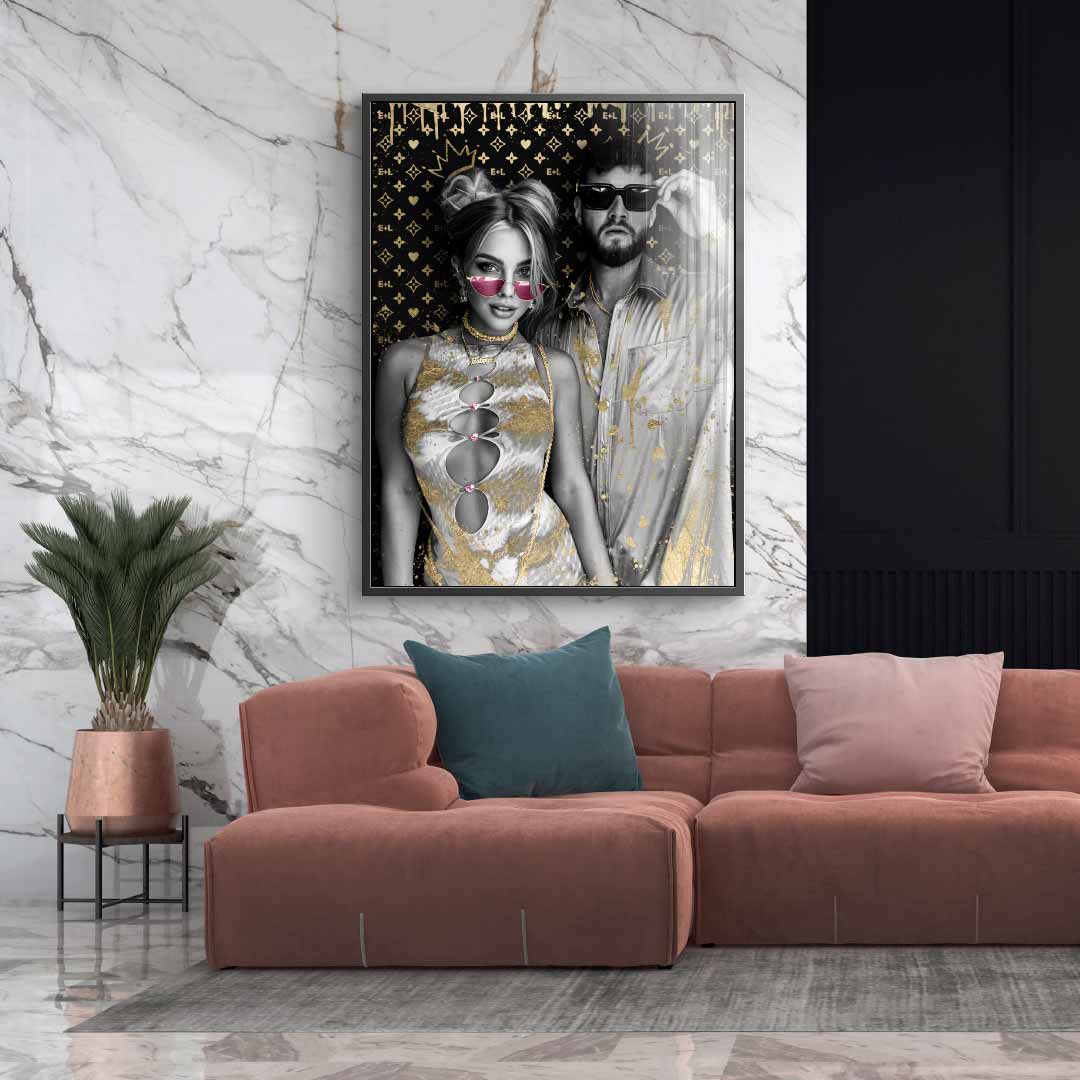 Unique - Couple Editible Art - Acrylic glass