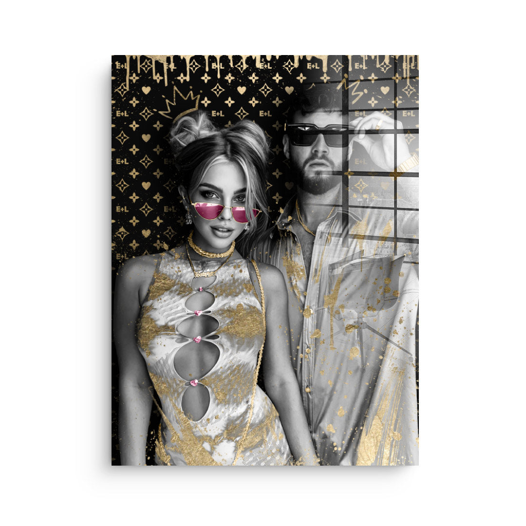 Unique - Couple Editible Art - Acrylic glass