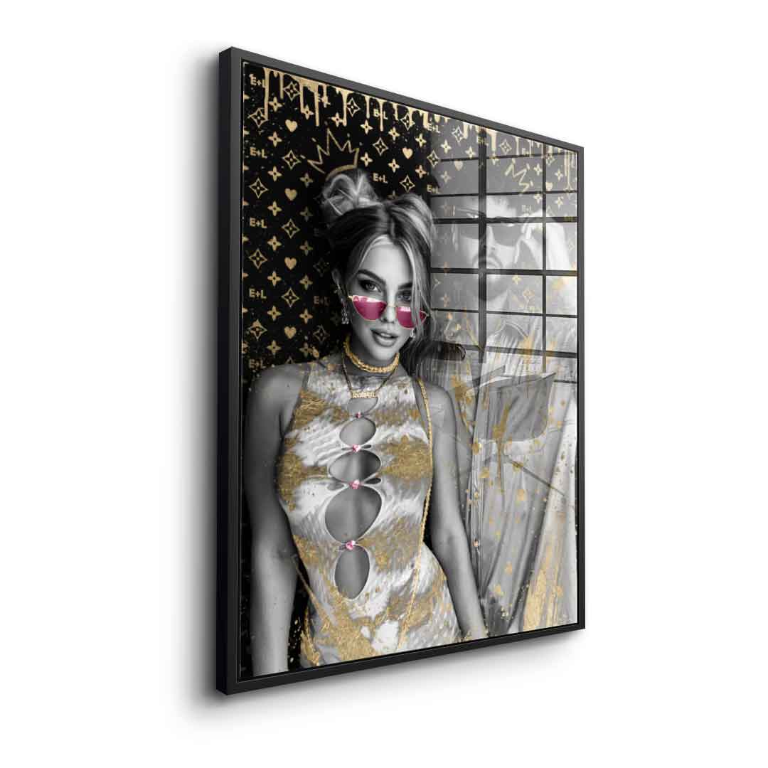 Unique - Couple Editible Art - gold leaf