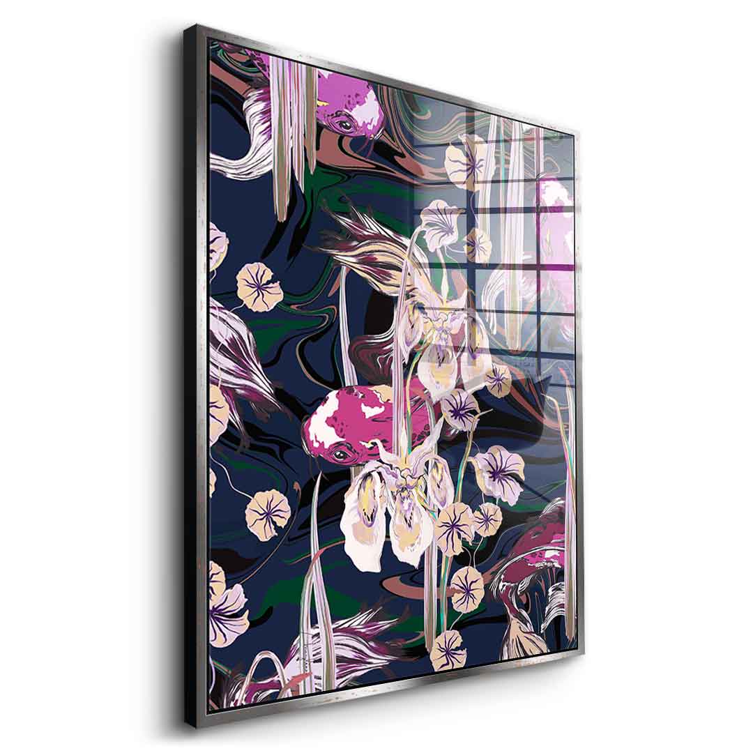 Koi Pond Purple - Acrylic glass