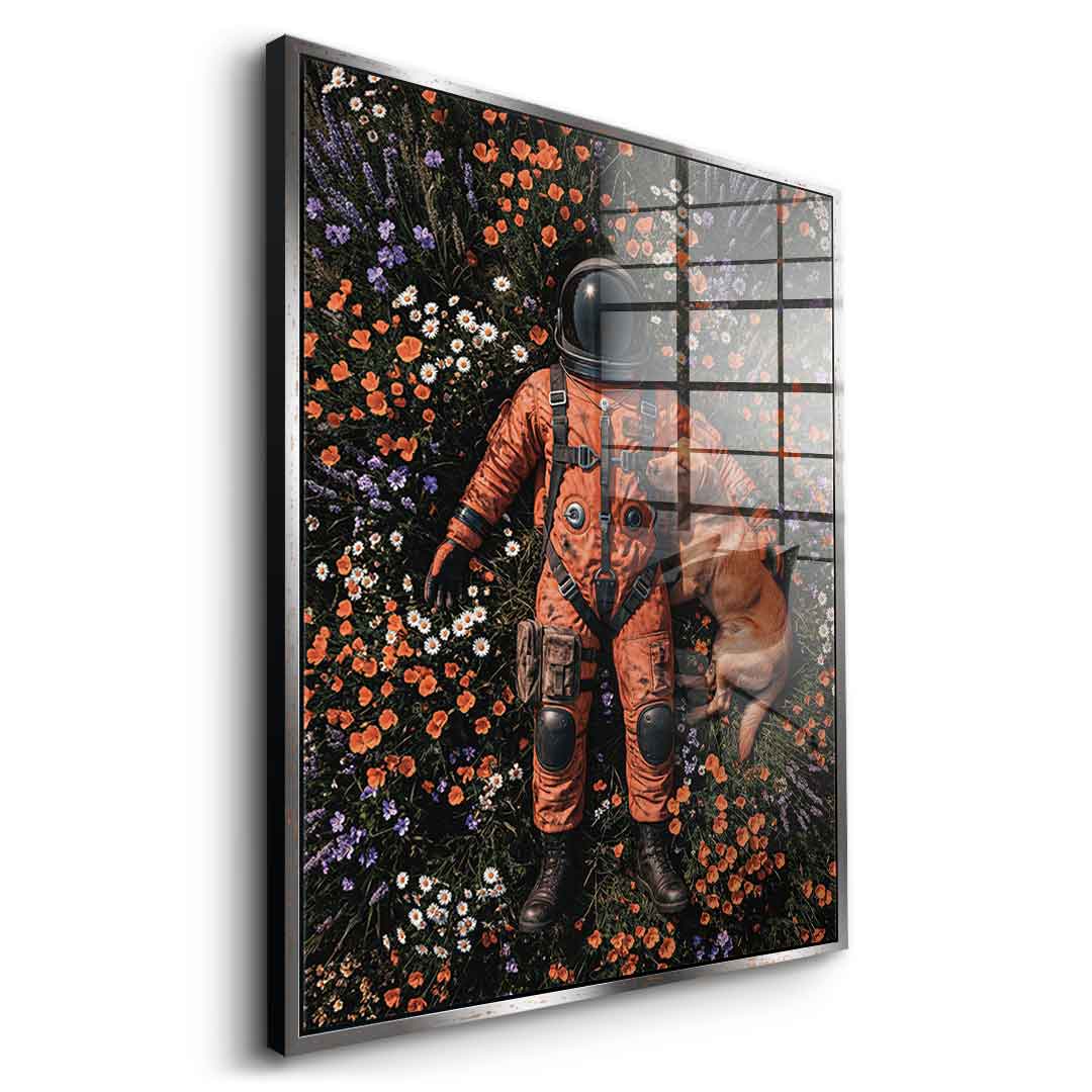 DOTCOMCANVAS® Astronaut's Loyal Companion Acrylglasbild – Ansicht 8