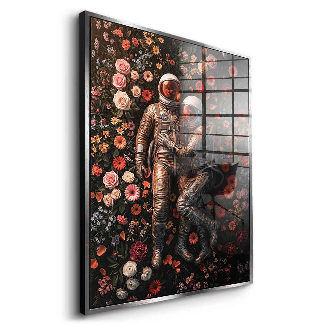 DOTCOMCANVAS® Eternal Love of Astronauts Acrylglasbild – Ansicht