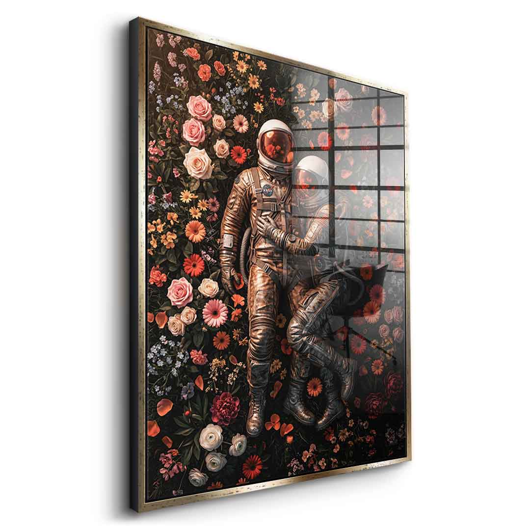 DOTCOMCANVAS® Eternal Love of Astronauts Acrylglasbild – Ansicht