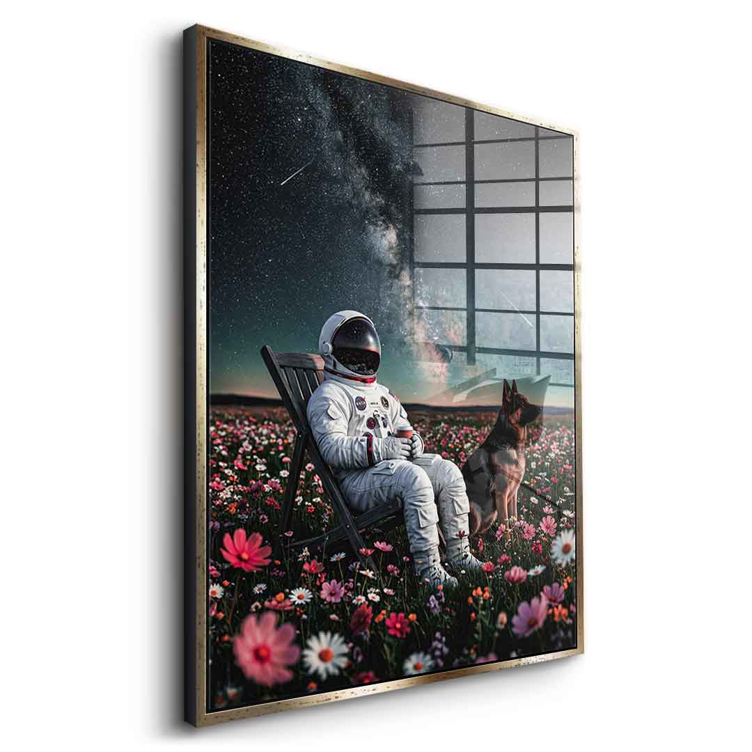 DOTCOMCANVAS® Astronaut's Silent Night Acrylglasbild – Ansicht 8