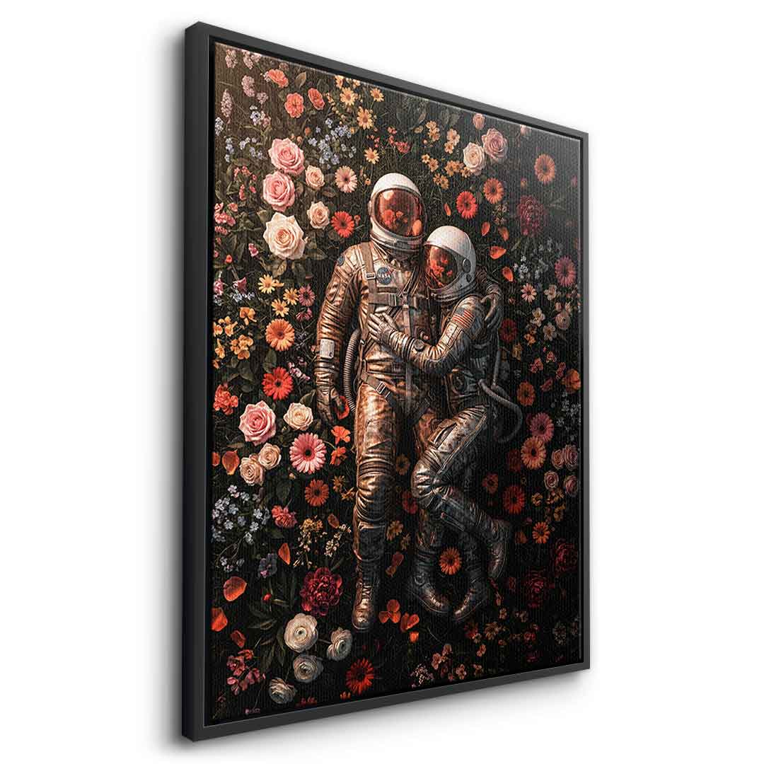 DOTCOMCANVAS® Eternal Love of Astronauts Leinwandbild – Detailansicht