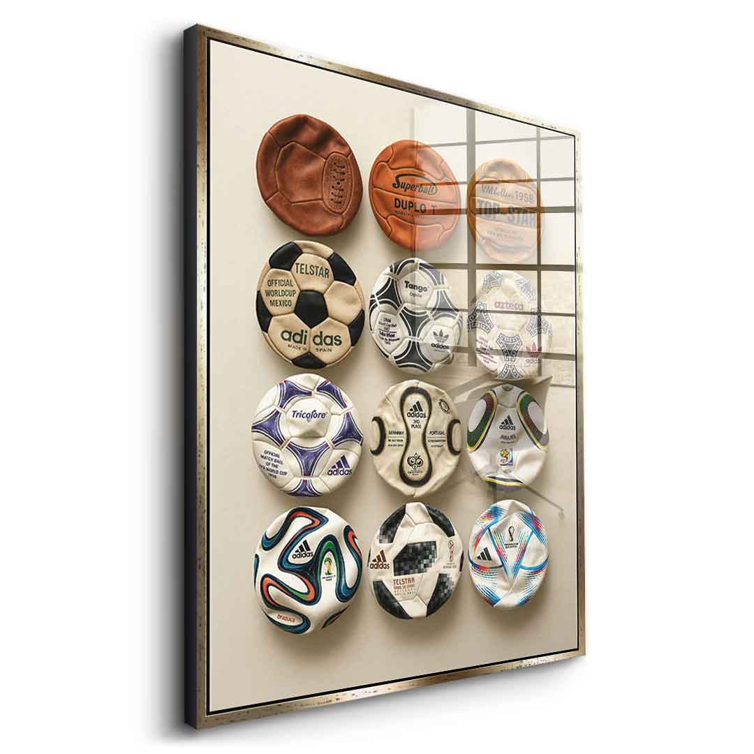 Flat World Cup Ball collection - Acrylglas