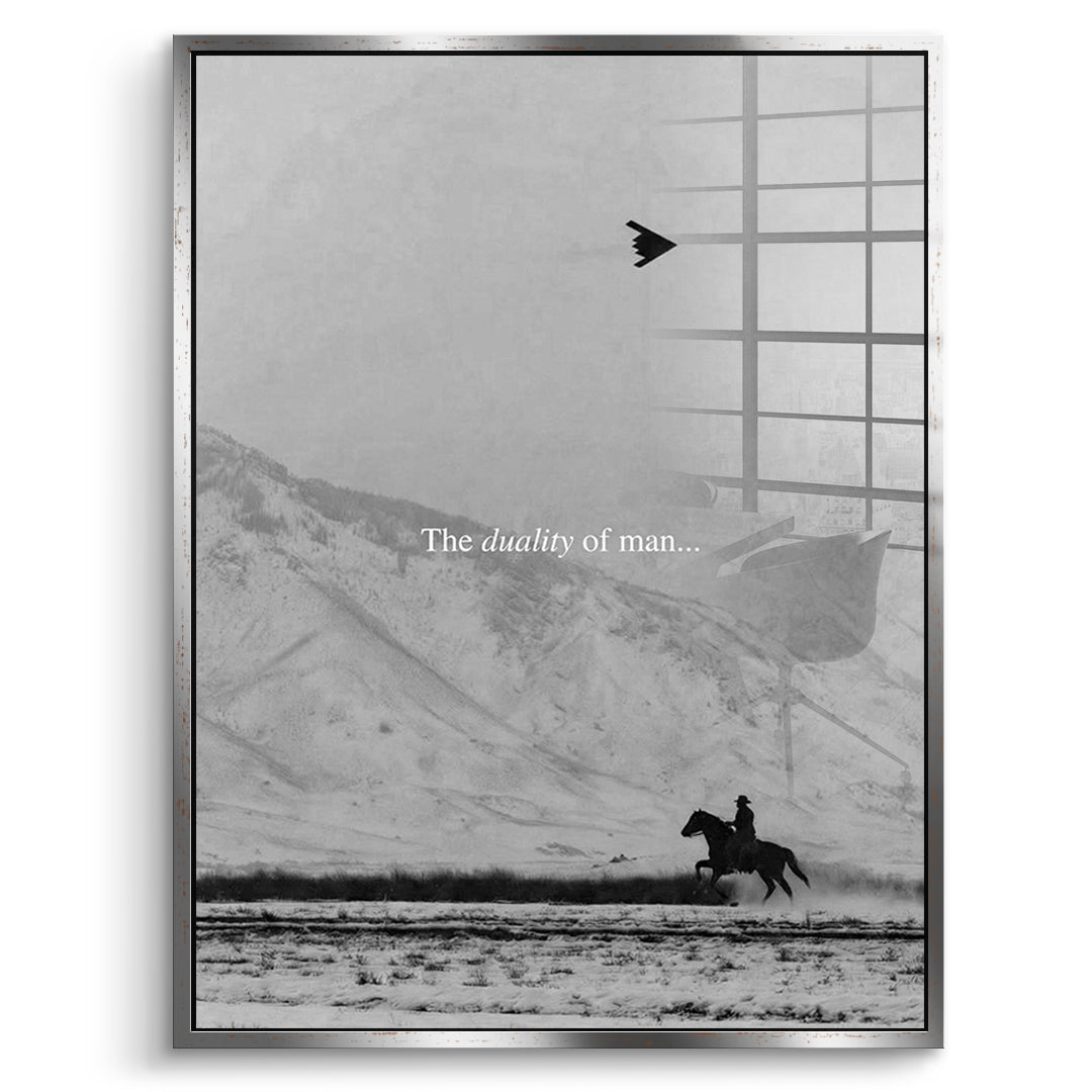 DOTCOMCANVAS® The duality of man Acrylglas - Front
