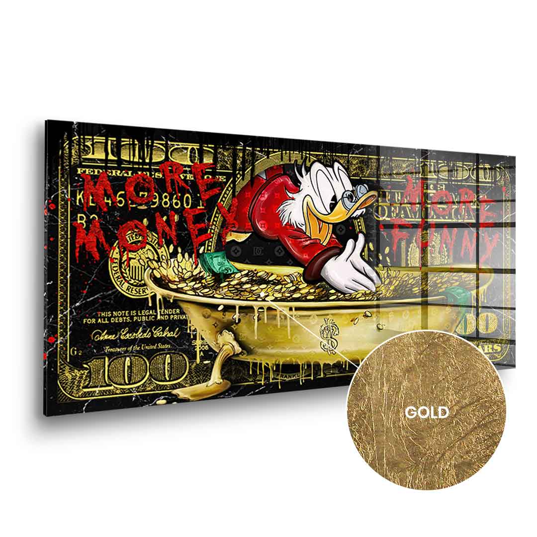 MORE MONEY DUCK - GOLD LEAF