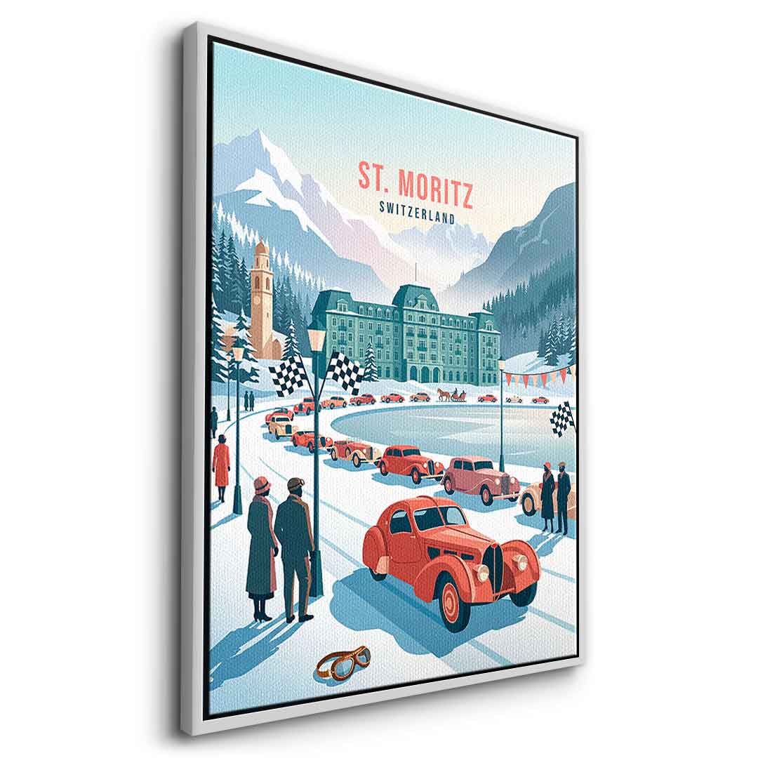 Saint Moritz Leinwandbild