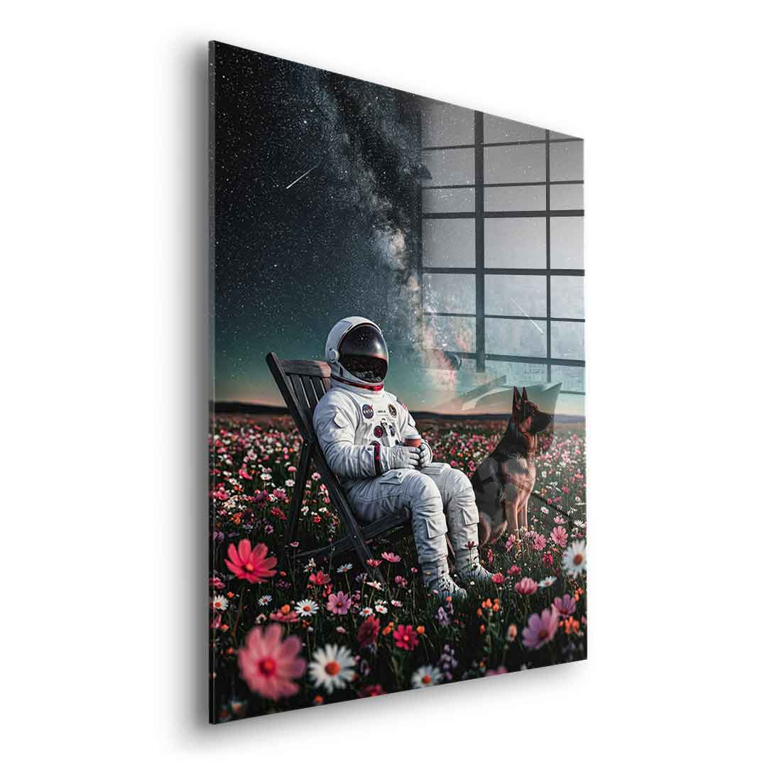 DOTCOMCANVAS® Astronaut's Silent Night Acrylglasbild – Ansicht 6