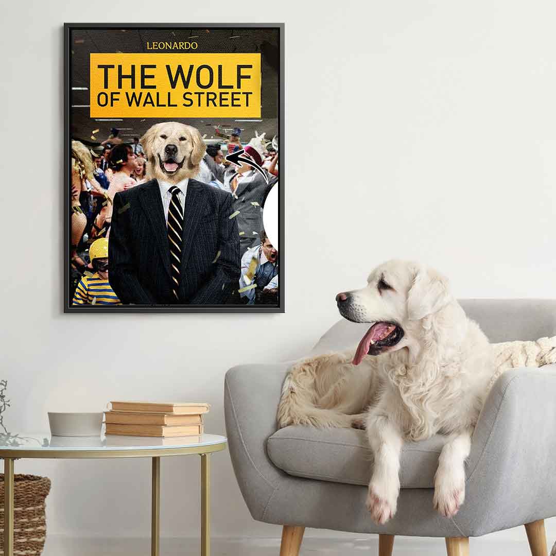 Wolf of Wall Street Haustier Portrait - Personalisierbar