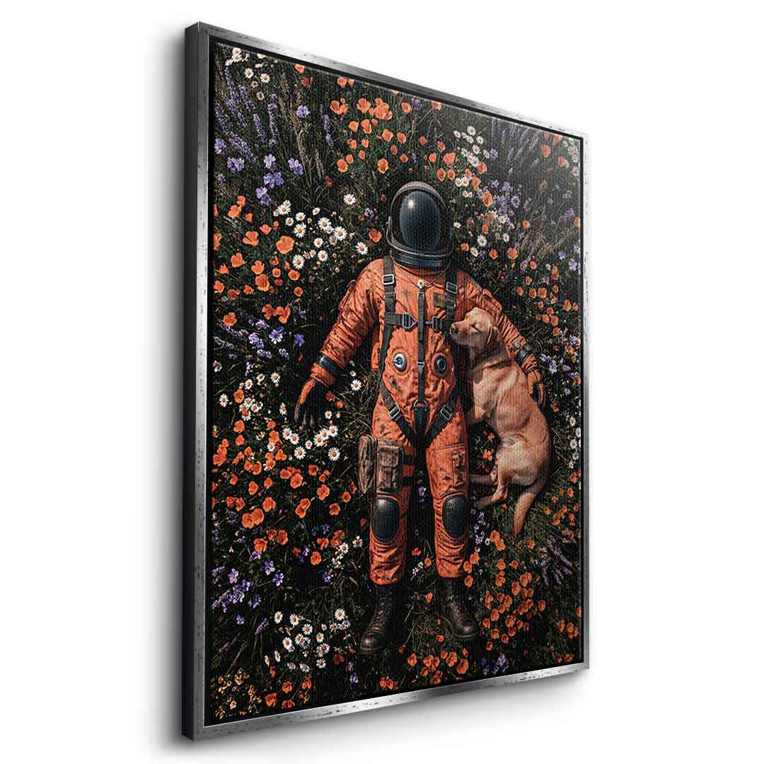 DOTCOMCANVAS® Astronaut's Loyal Companion Leinwandbild – Ansicht 7