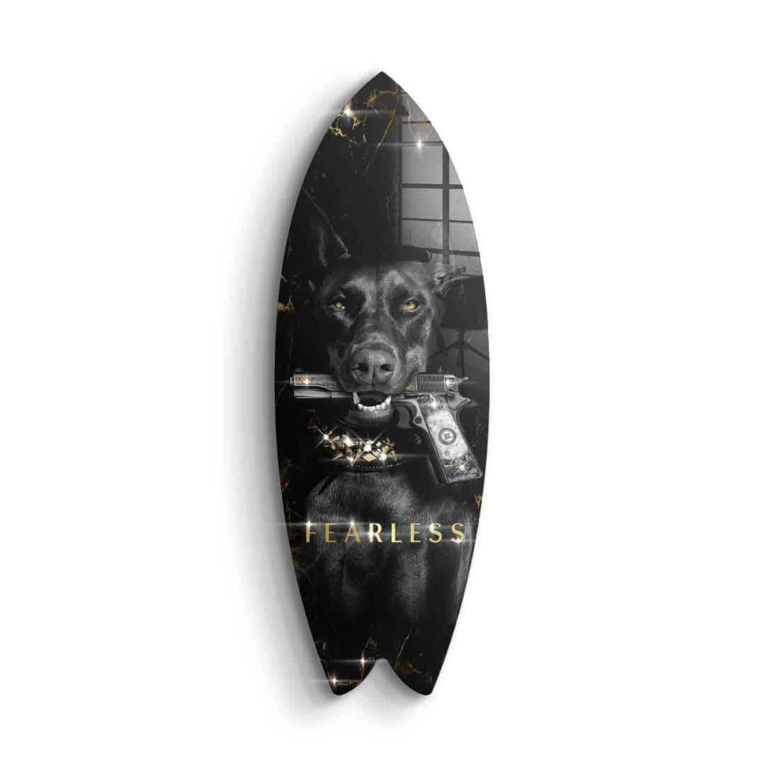 Surfboard Luxury Dog - Gold Leaf