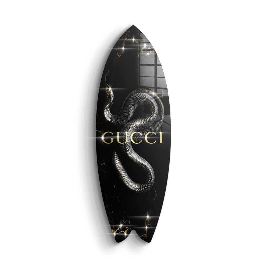 DOTCOMCANVAS 24K Feingold Bild Surfboard Luxury Snake - 24K Feingold