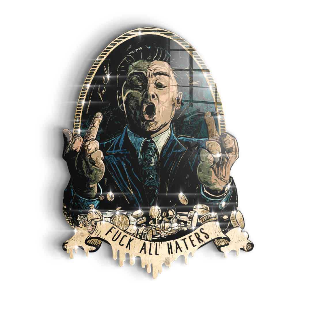 Wall sculpture Royal American Canvas - gold leaf