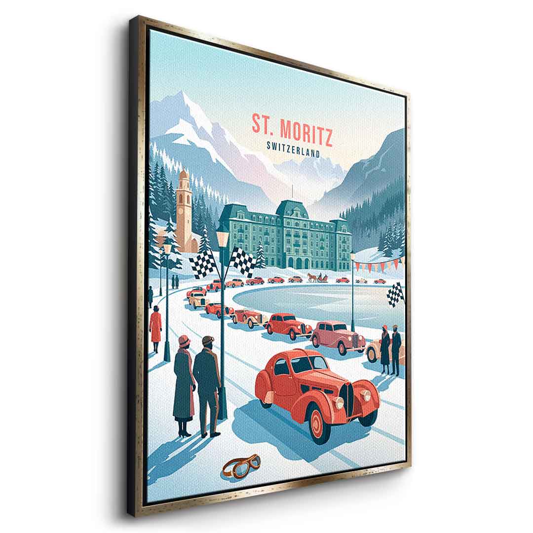 Saint Moritz Leinwandbild