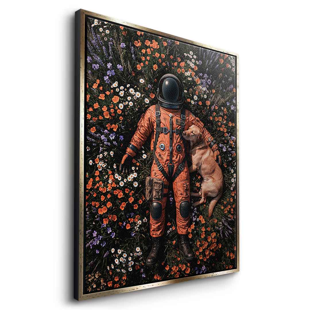 DOTCOMCANVAS® Astronaut's Loyal Companion Leinwandbild – Ansicht 10
