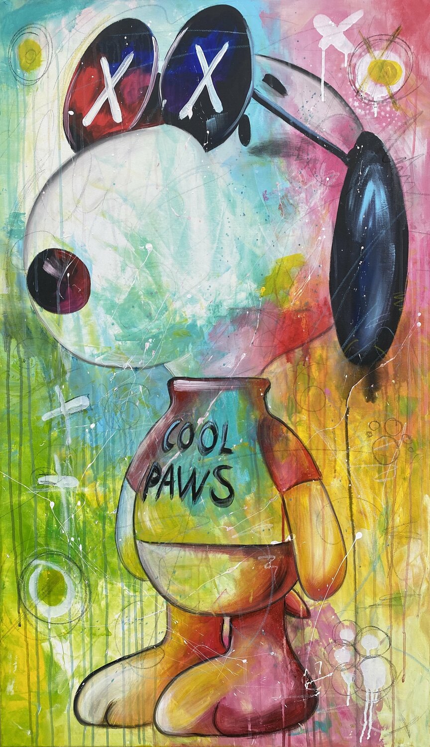 Cool Paws – Original-Gemälde von Sabrina Seck