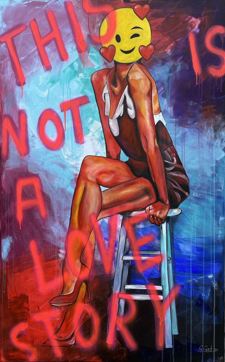 This is not a Love Story – Original-Gemälde von Sabrina Seck