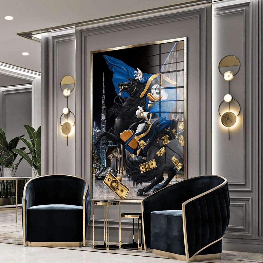 DOTCOMCANVAS 24K Feingold Bild $ELFMADE DUCK #DUBAI - 24K Feingold