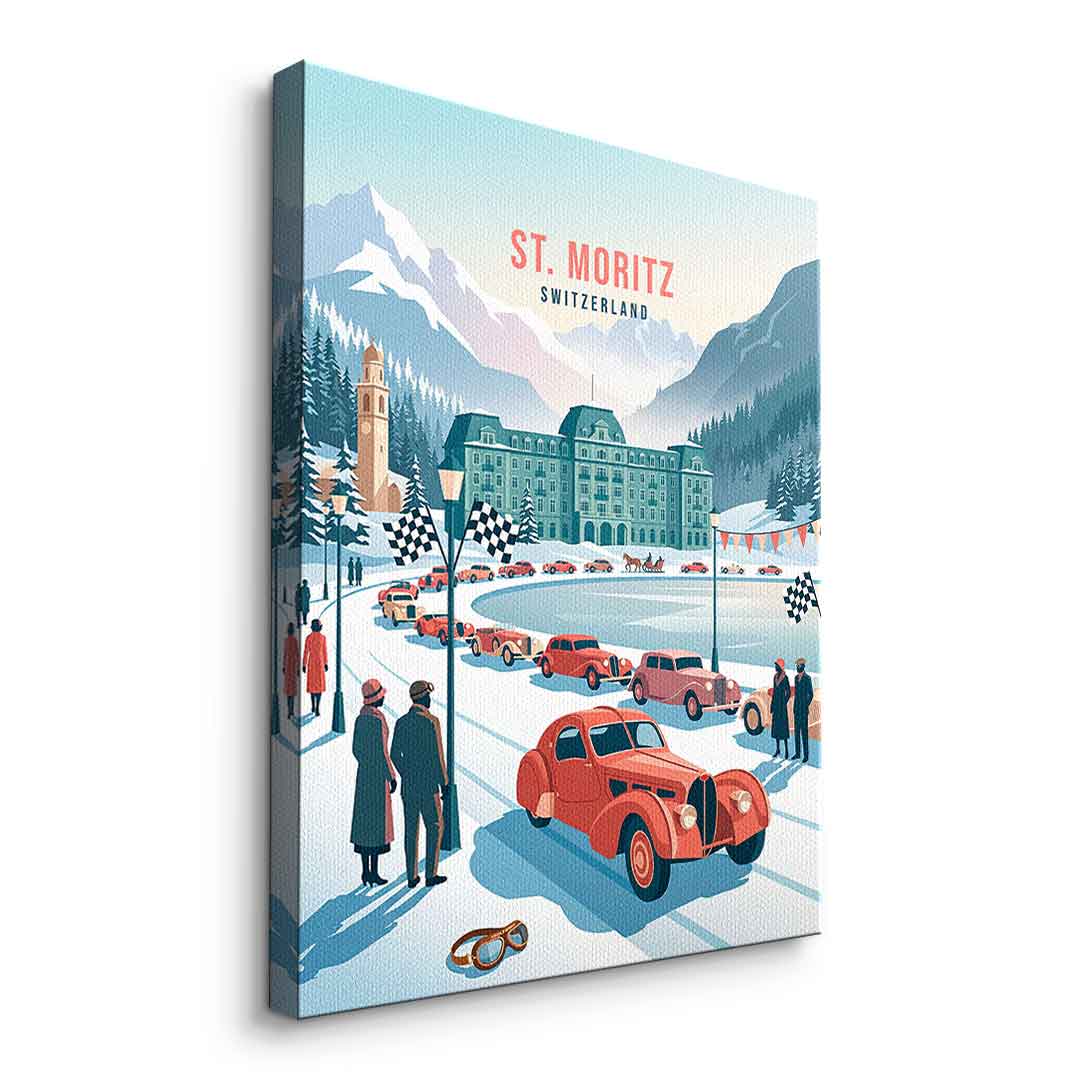 Saint Moritz Leinwandbild
