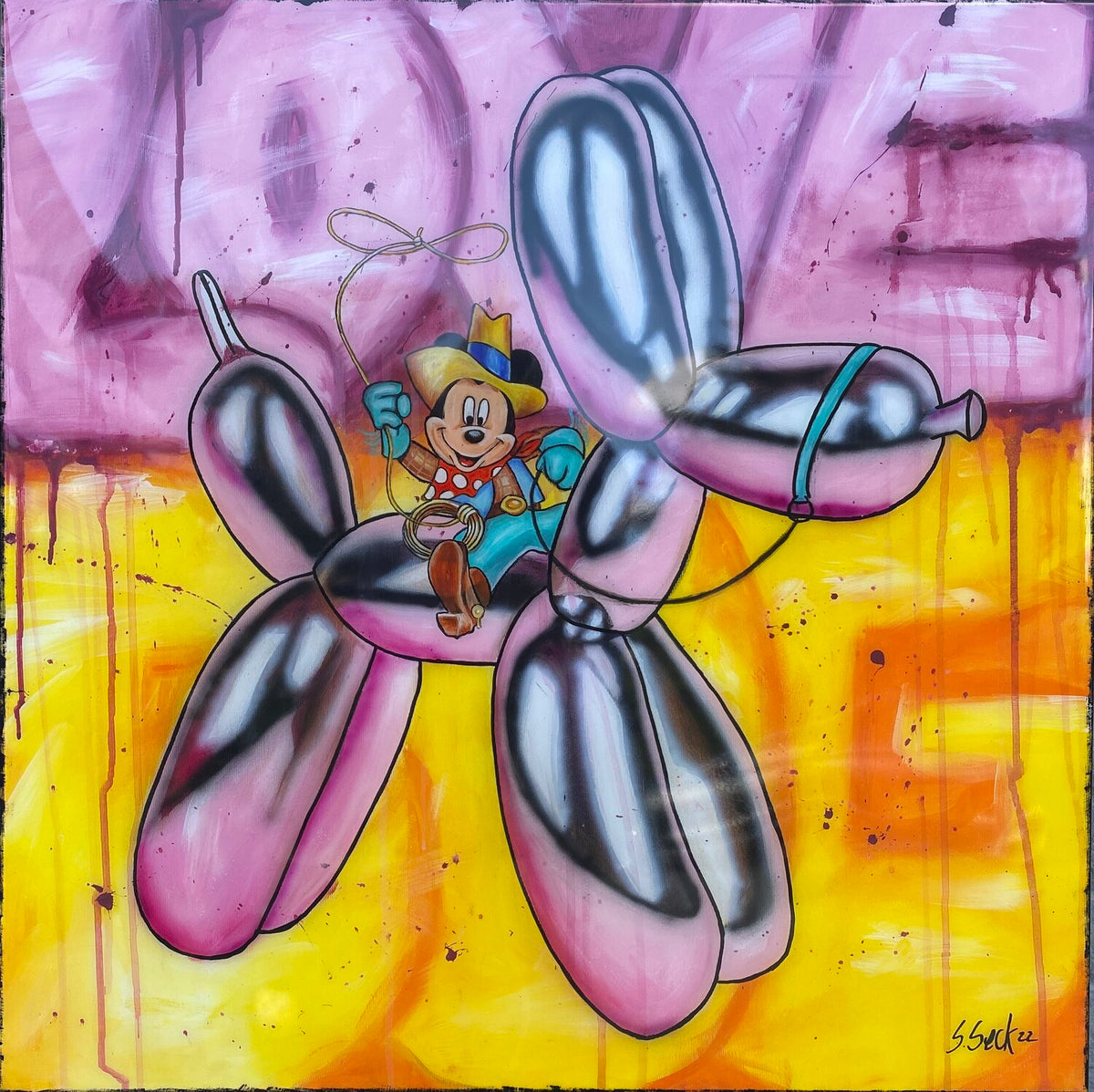 Yeeeha – Original-Gemälde von Sabrina Seck