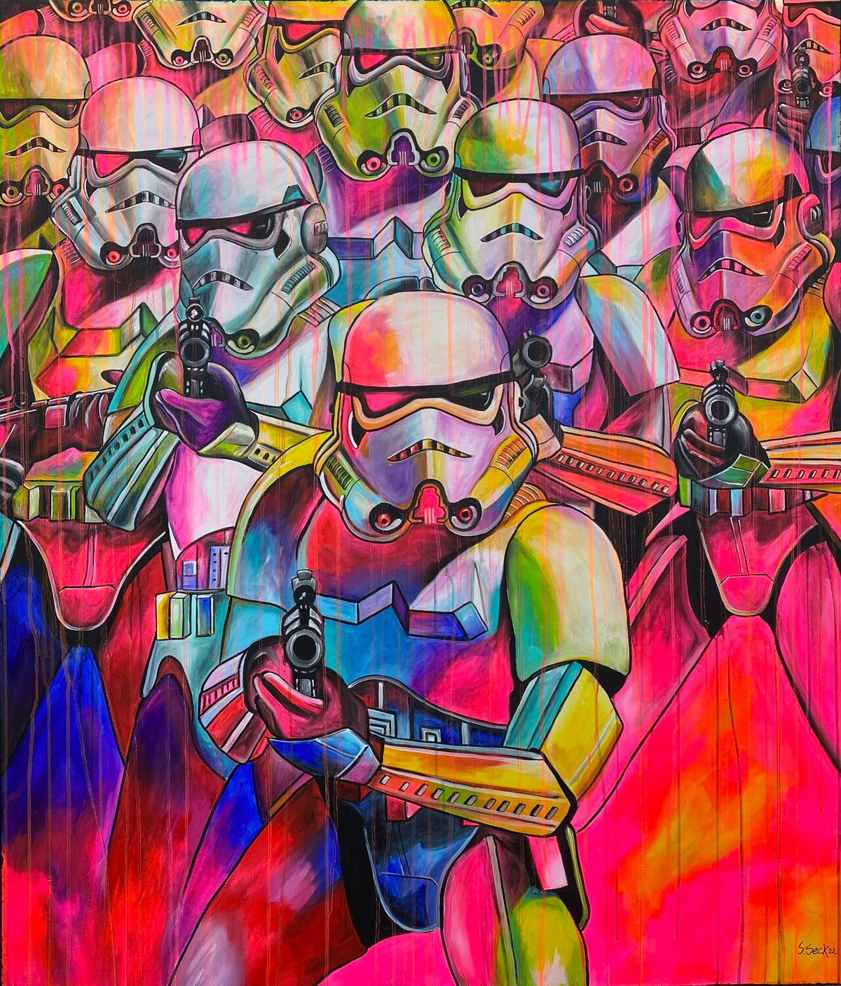 Super Trooper – Original-Gemälde von Sabrina Seck
