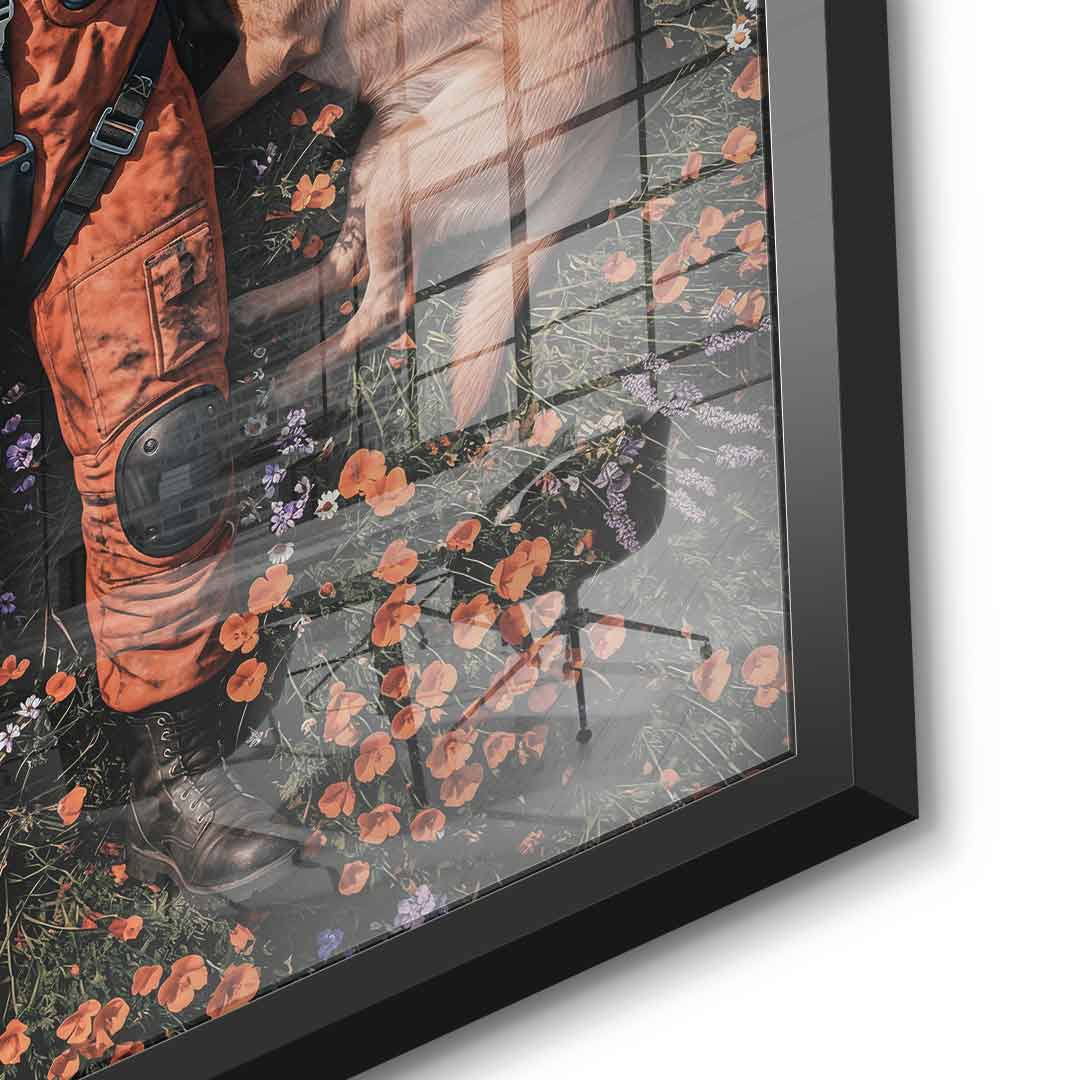DOTCOMCANVAS® Astronaut's Loyal Companion Acrylglasbild – Ansicht 9