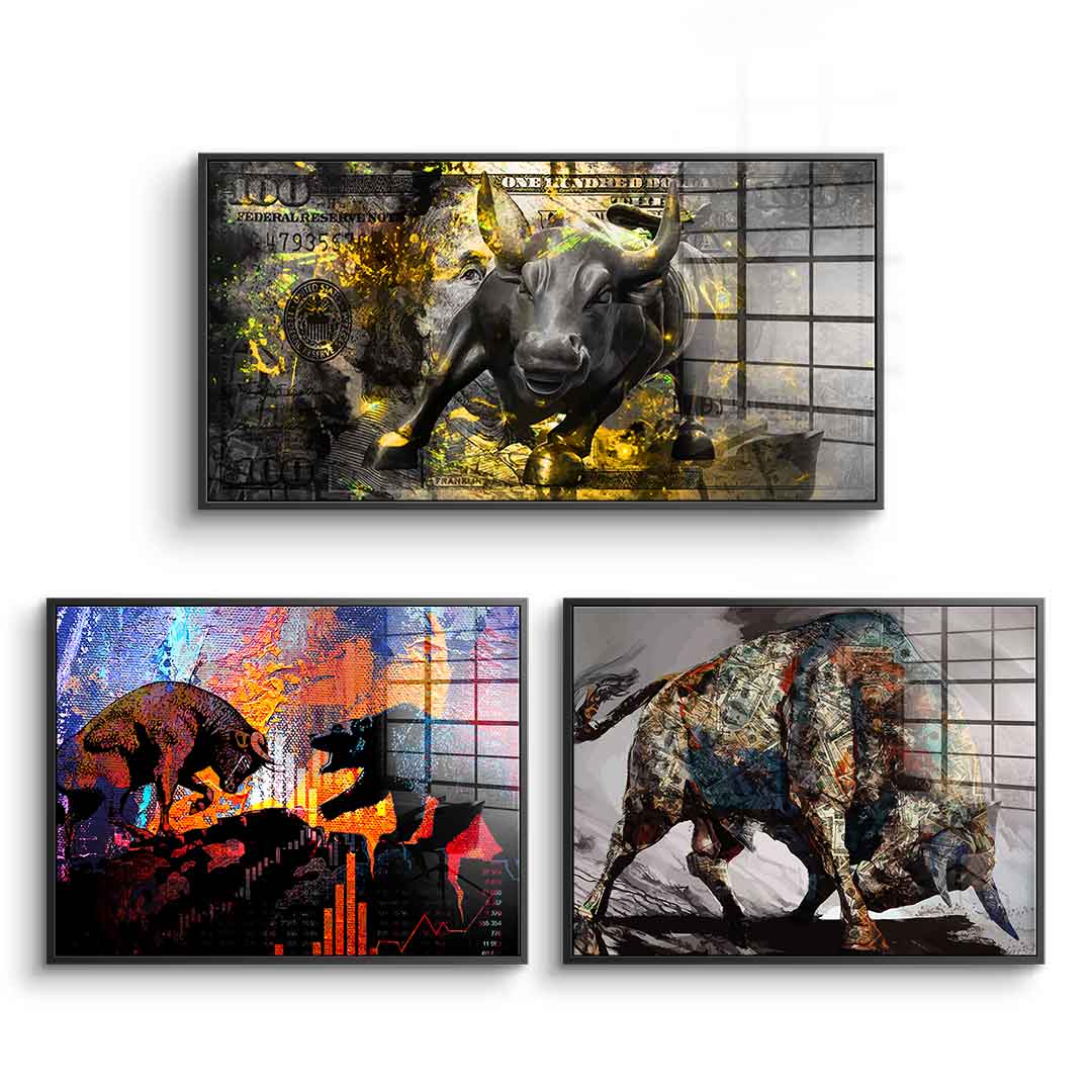 Stock market - Acrylglas 3x