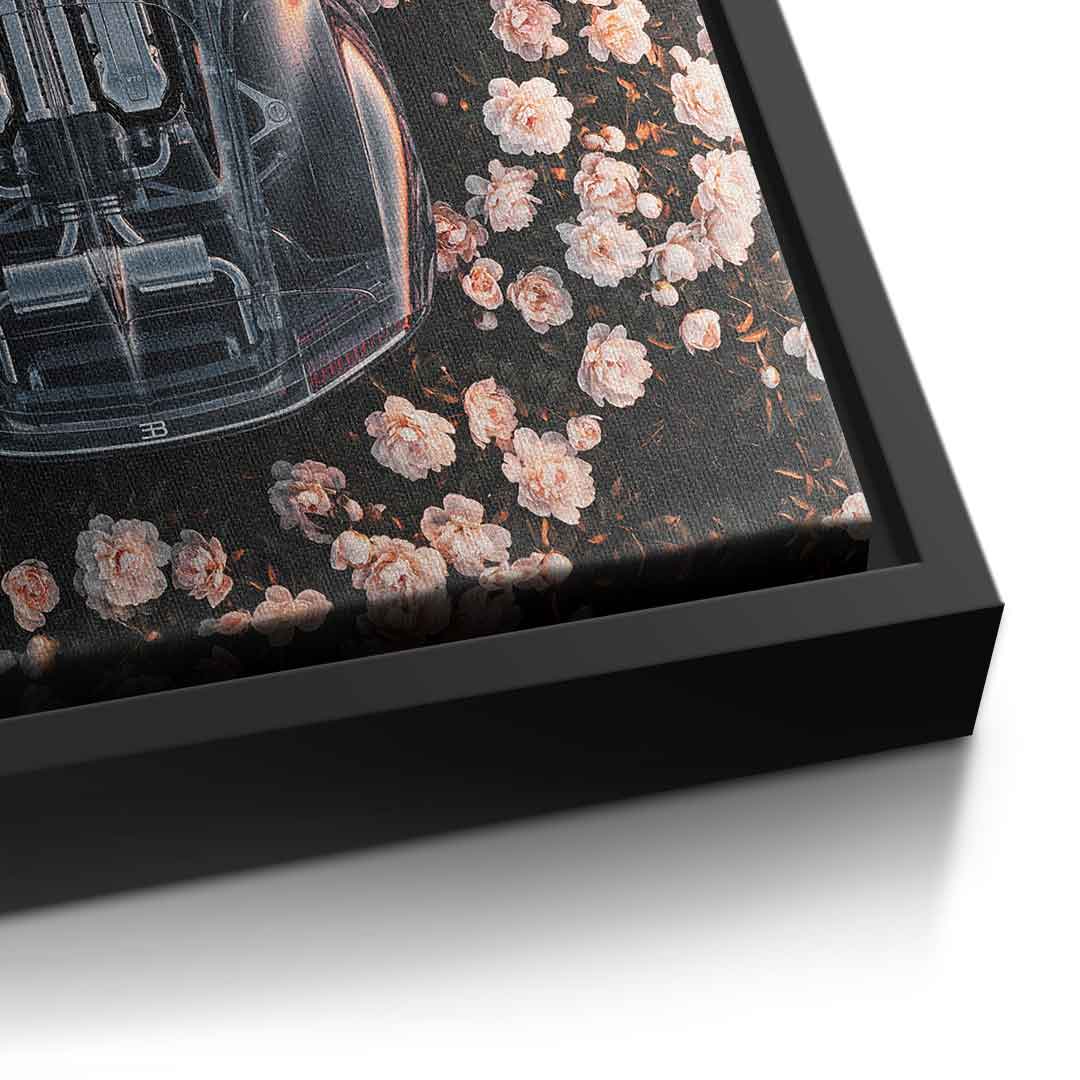 DOTCOMCANVAS® Bugatti in flowers Leinwandbild – Ansicht