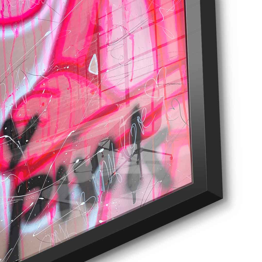 Dont Worry Be Pink - Acrylglas