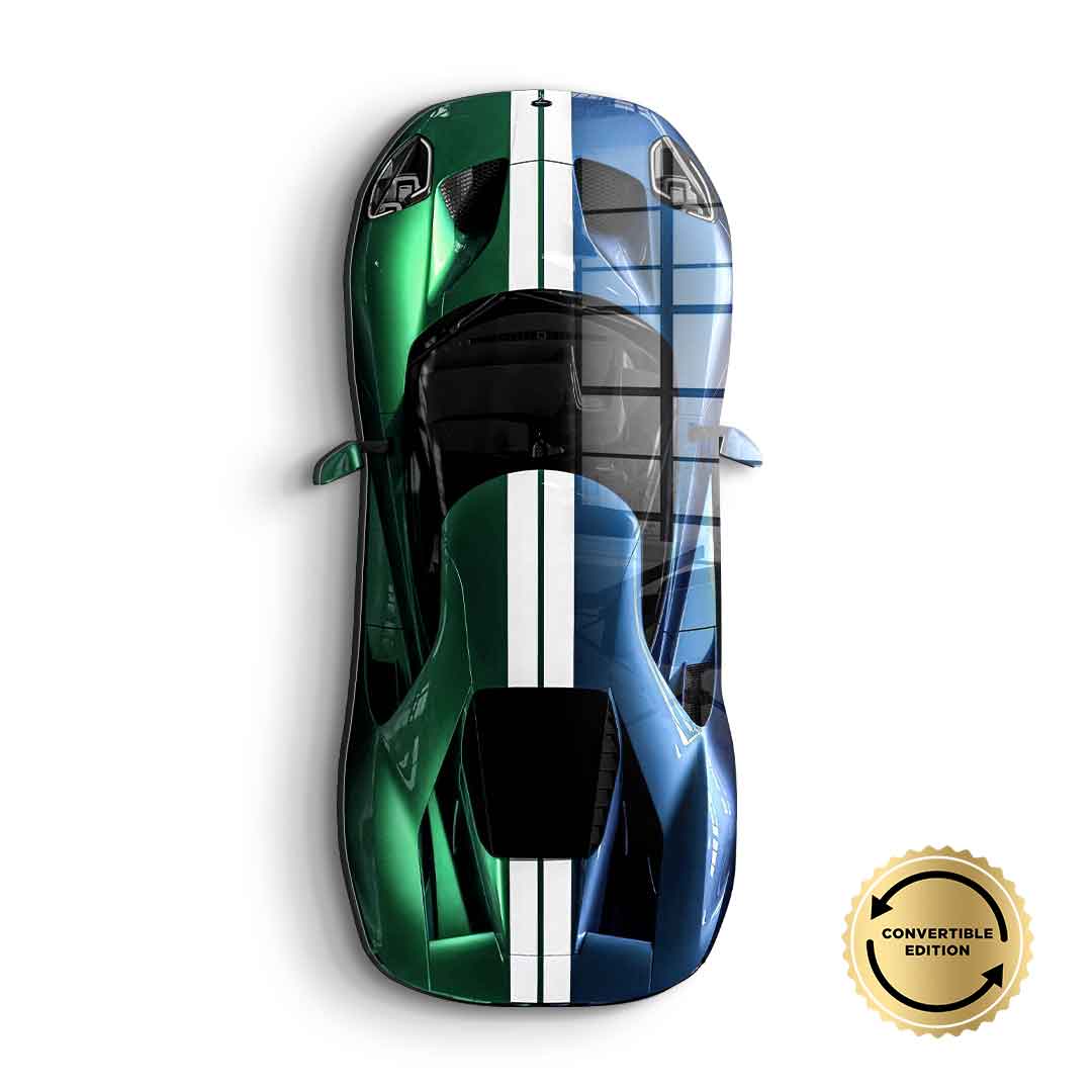 Wandskulptur Ford GT - Acrylglas