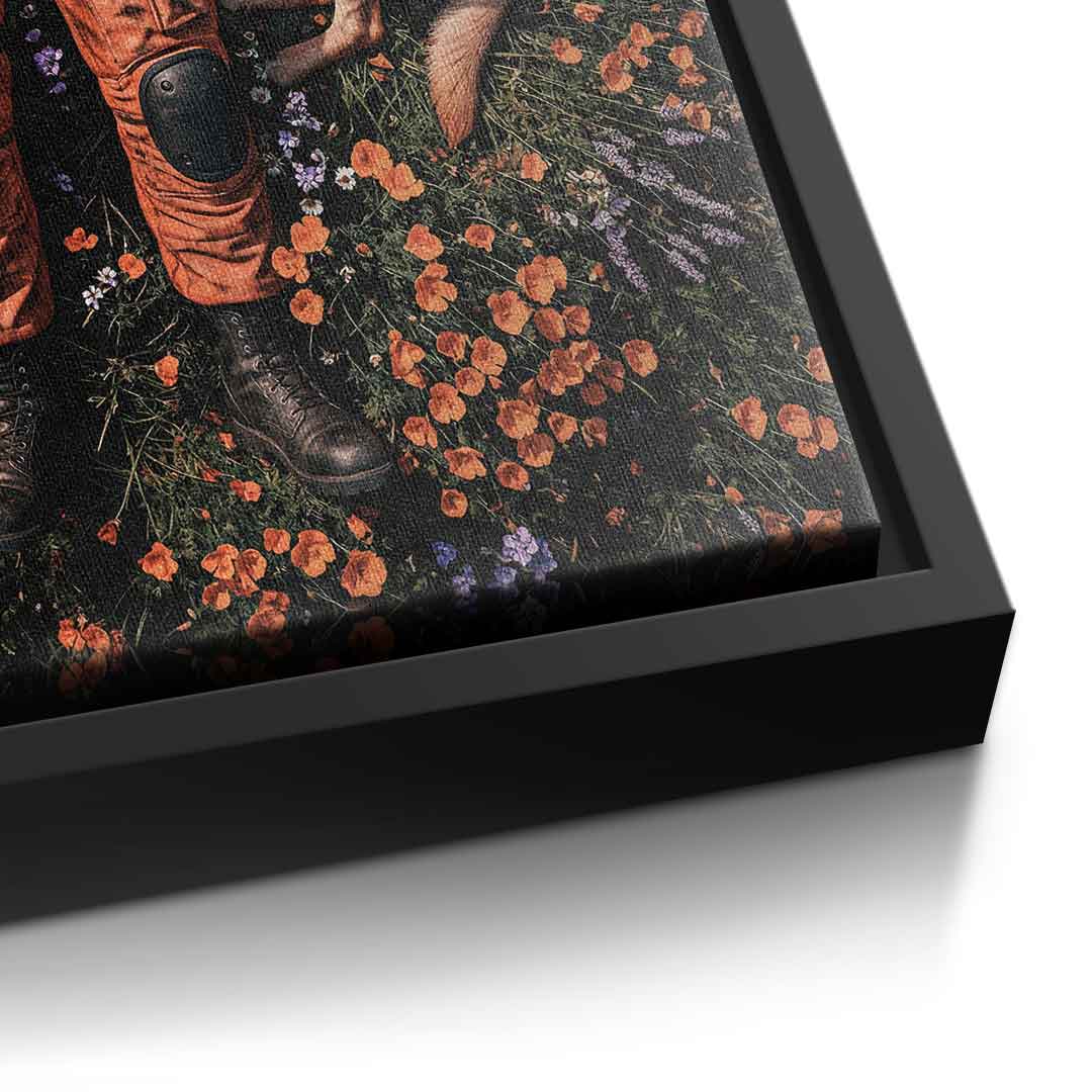 DOTCOMCANVAS® Astronaut's Loyal Companion Leinwandbild – Detailansicht 2