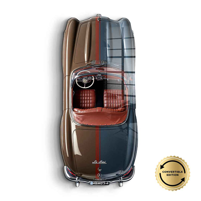 Wandskulptur Mercedes-Benz 300 SL Roadster - Acrylglas