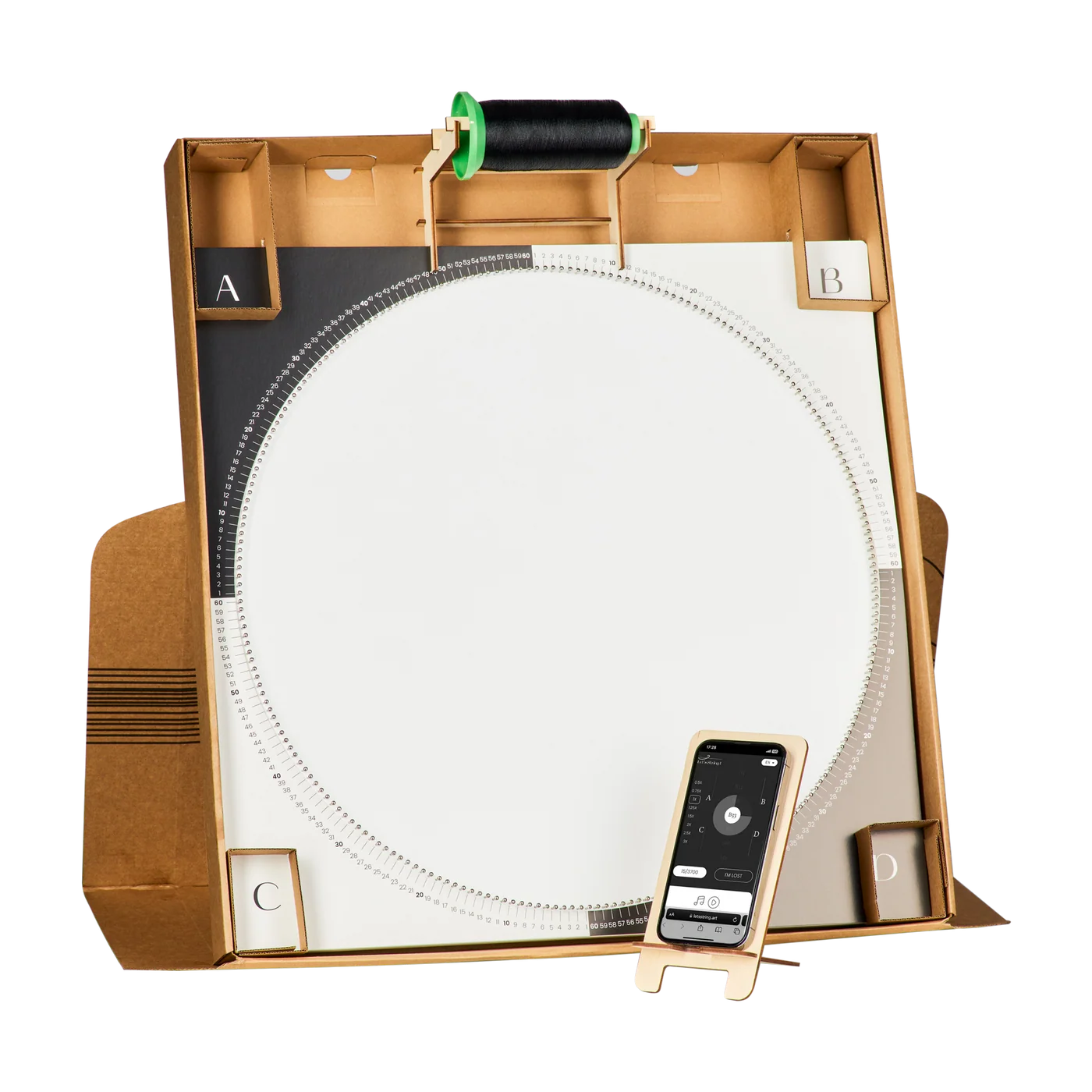 Fadenbild DIY Set: Kunstwerk zum Selber machen mit App Anleitung