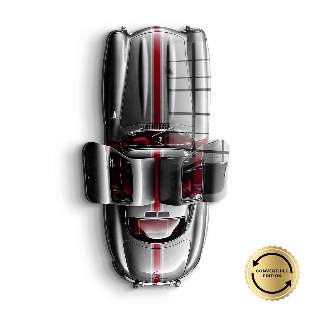 Wandskulptur Mercedes-Benz 300 SL Gullwing - Acrylglas