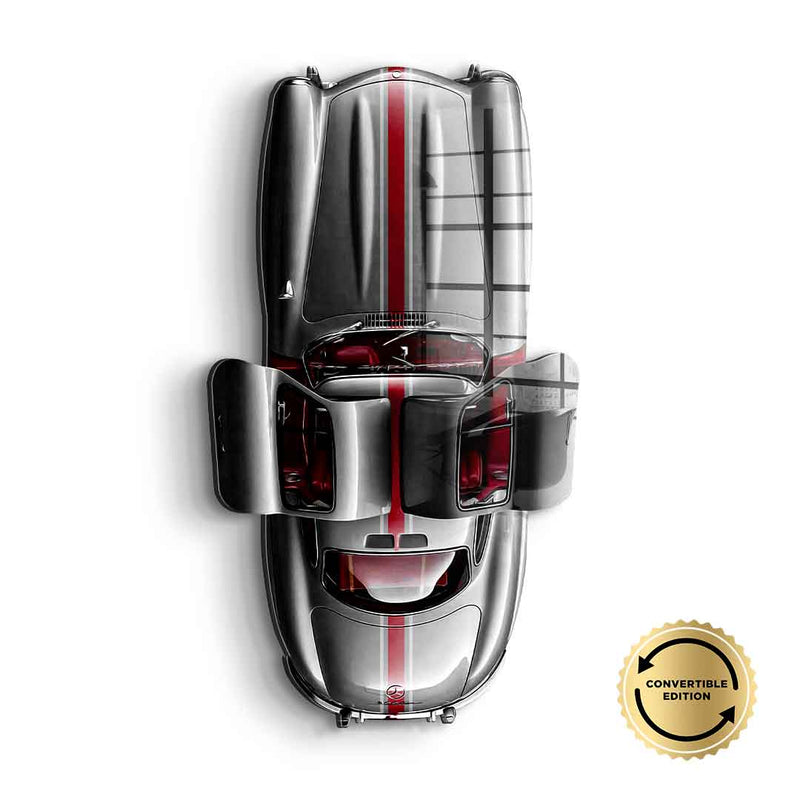 Wandskulptur Mercedes-Benz 300 SL Gullwing - Acrylglas