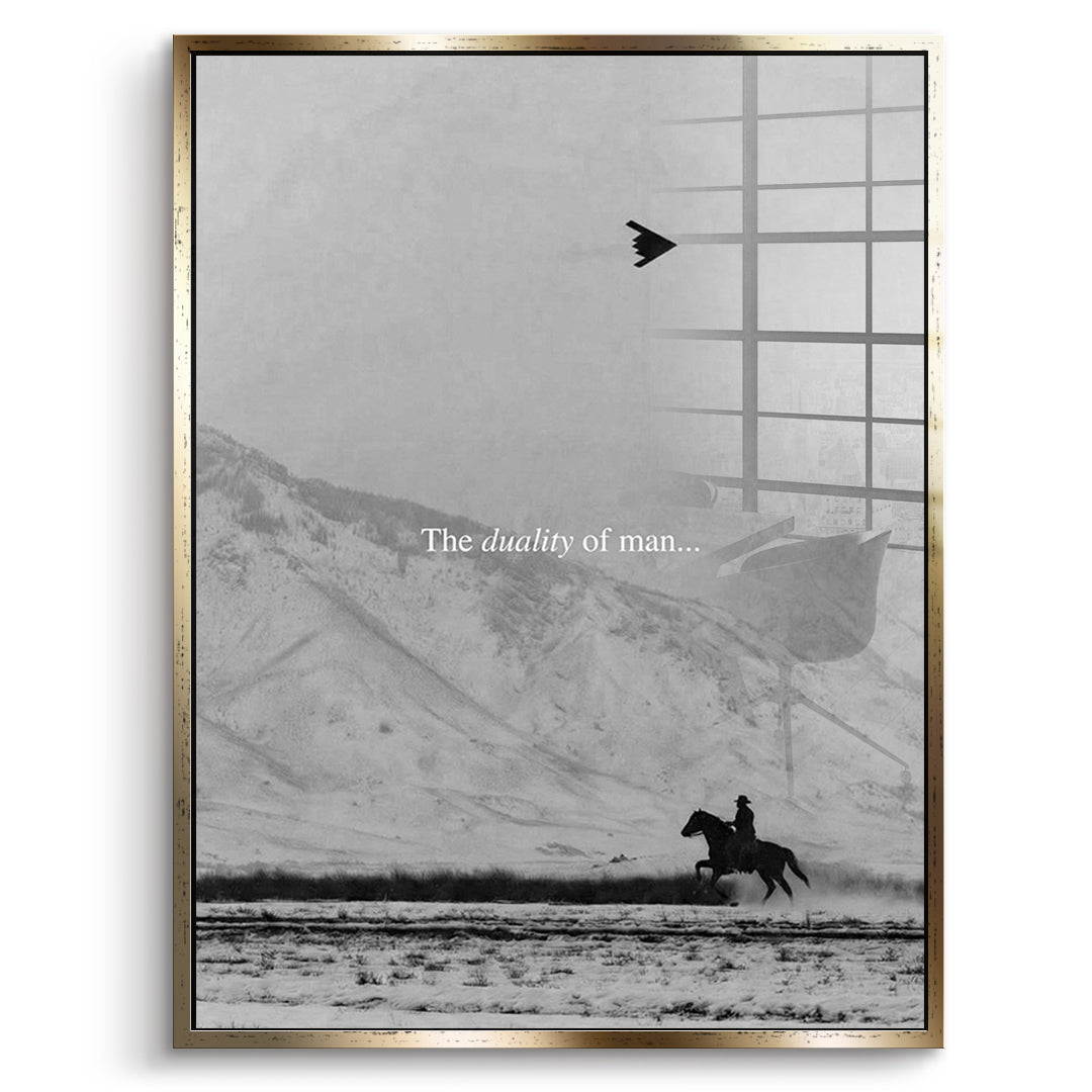 DOTCOMCANVAS® The duality of man Acrylglas - Front