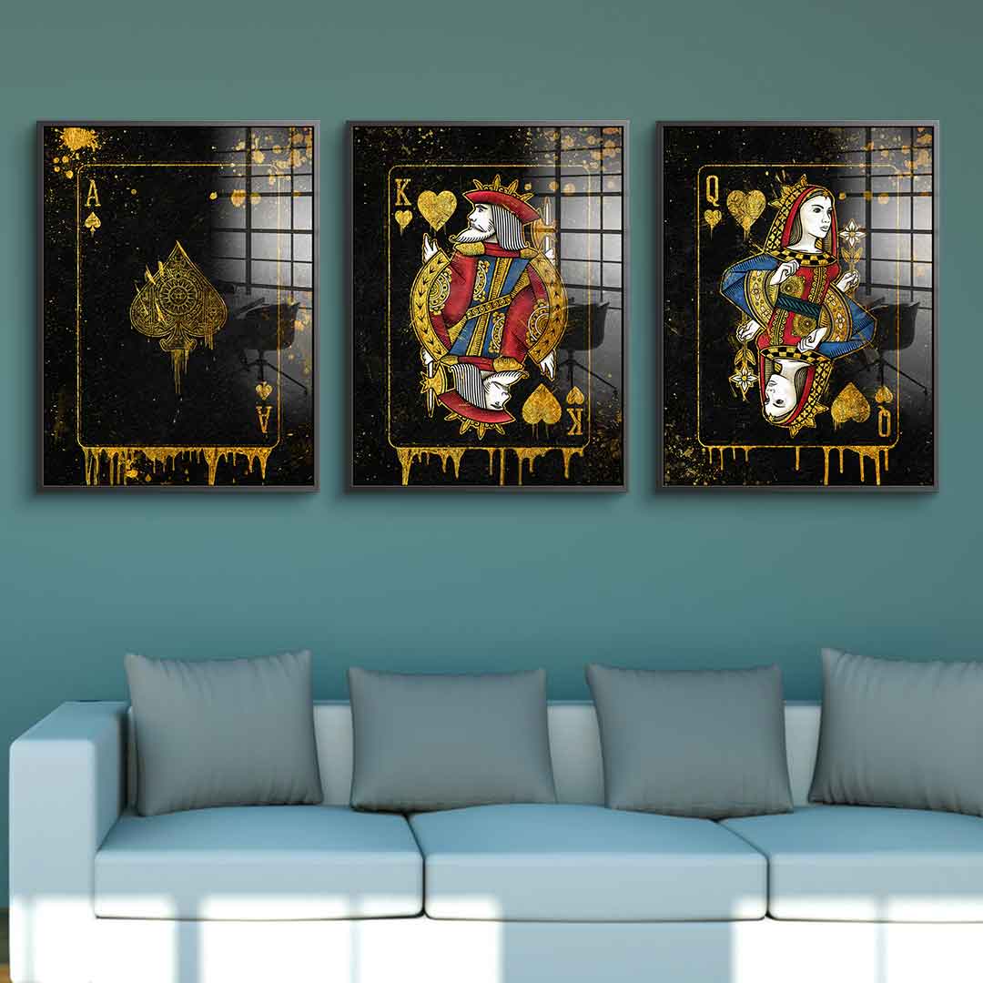 Gold Card - gold leaf 3x