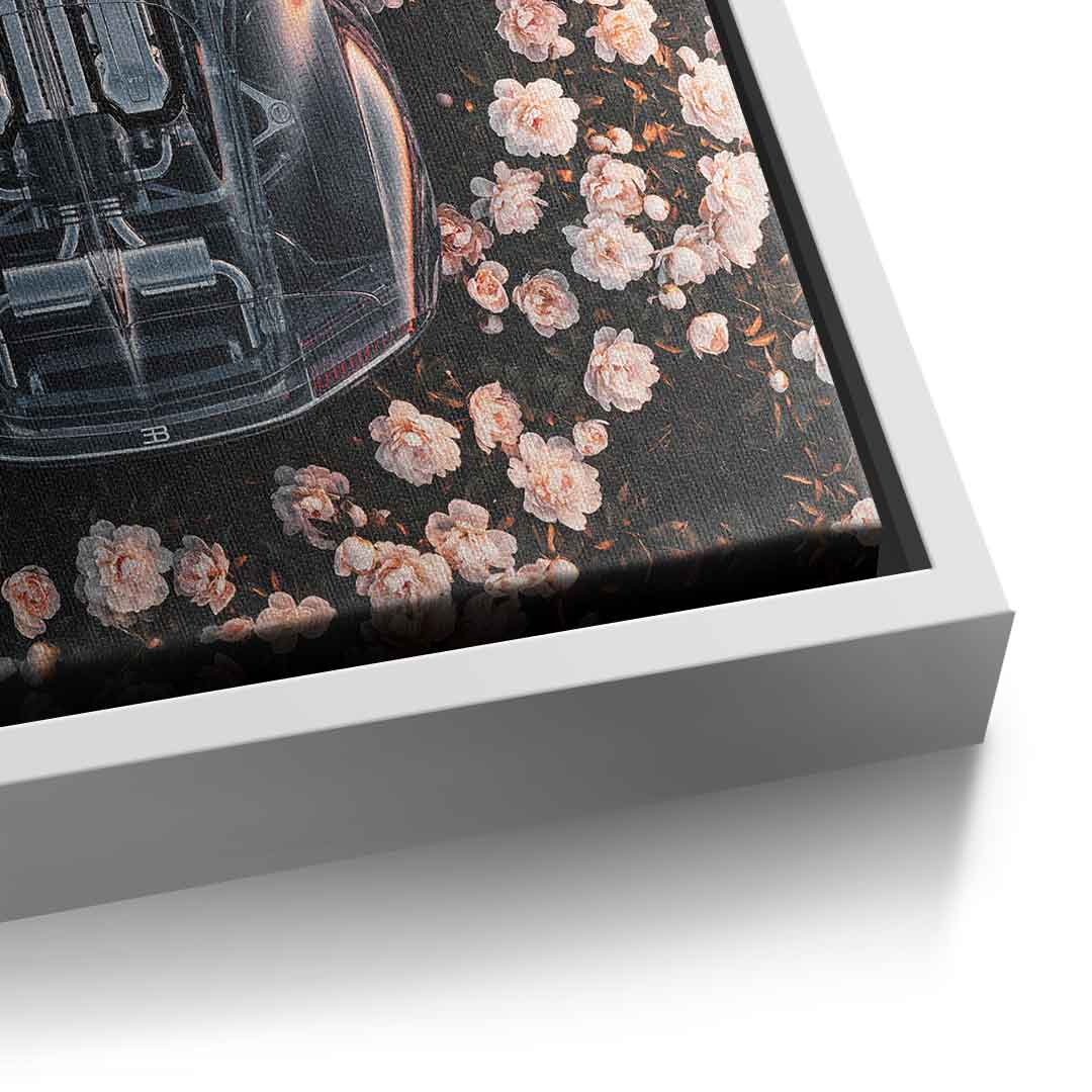 DOTCOMCANVAS® Bugatti in flowers Leinwandbild – Ansicht