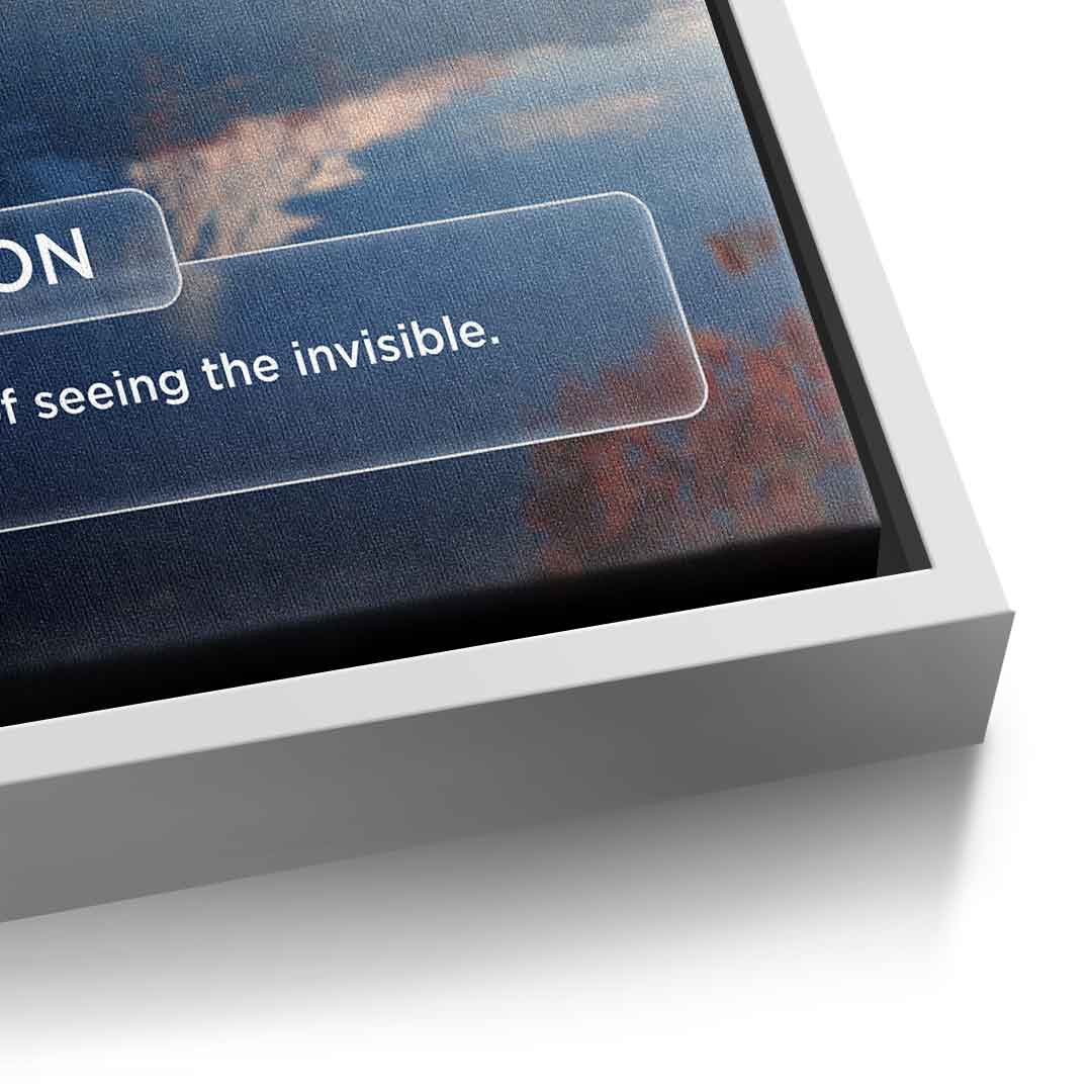 DOTCOMCANVAS® Vision (Vi) Leinwandbild Version Farbig – Detailansicht