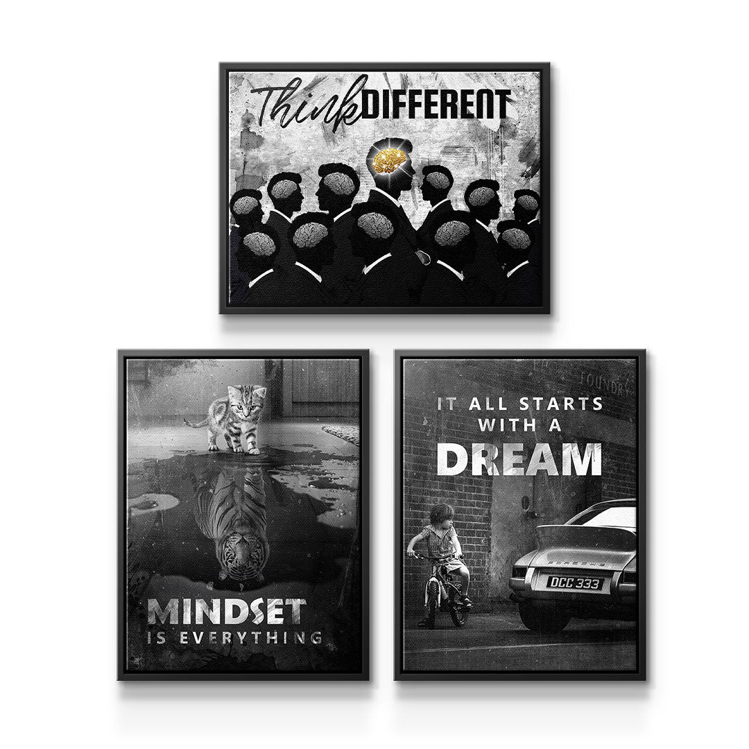 Motivation Mindset - Canvas 3x