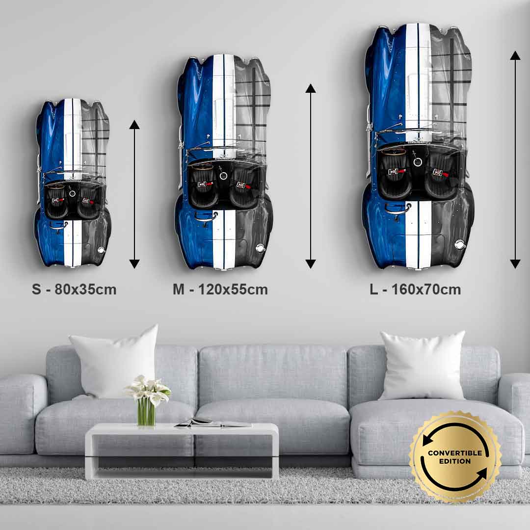 Wall sculpture Shelby Cobra 427 - Acrylic glass